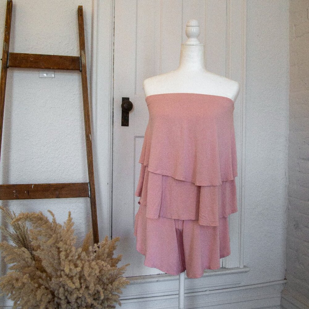 Free People darling tiered short set